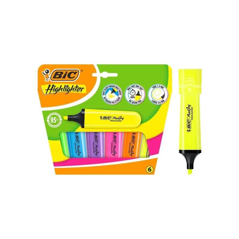 bic-marking-highlighter-flat-pack-de-6-marcadores-fluorescentes-punta-biselada-trazo-entre-120-y-460-mm-tinta