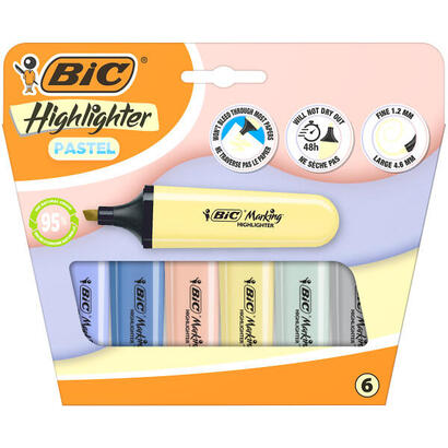 bic-marking-highlighter-flat-pastel-mineral-pack-de-6-marcadores-fluorescentes-punta-biselada-trazo-entre-120-y