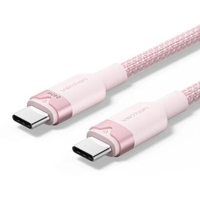 cable-vention-usb-c-potencia-hasta-240w-longitud-1m-recubrimiento-de-nailon-trenzado-velocidad-hasta-480mbps-