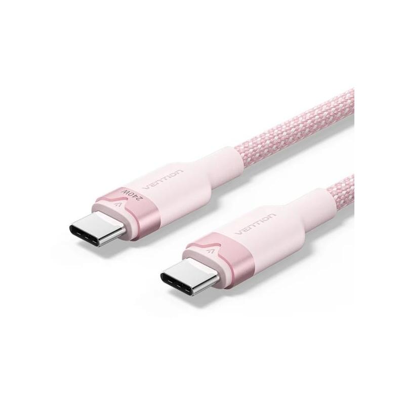 cable-vention-usb-c-potencia-hasta-240w-longitud-1m-recubrimiento-de-nailon-trenzado-velocidad-hasta-480mbps-