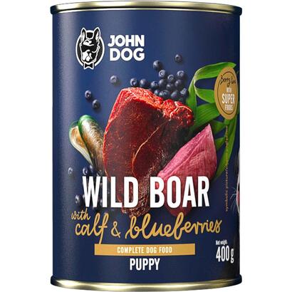 john-dog-berry-puppy-jabali-con-ternera-y-arandanos-alimento-humedo-para-perro-400g