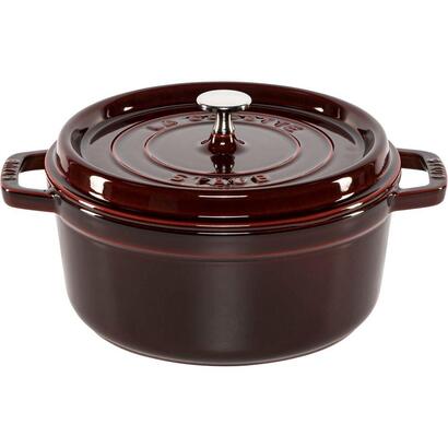staub-la-cocotte-24cm-rund-grenadine-gusseisen