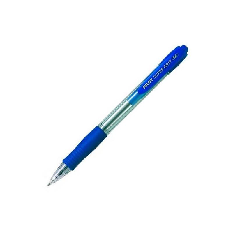 pack-de-12-unidades-pilot-boligrafo-supergrip-m-azul-cuerpo-azul