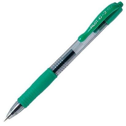 pack-de-12-unidades-pilot-boligrafo-tinta-de-gel-g-2-07-retractil-verde