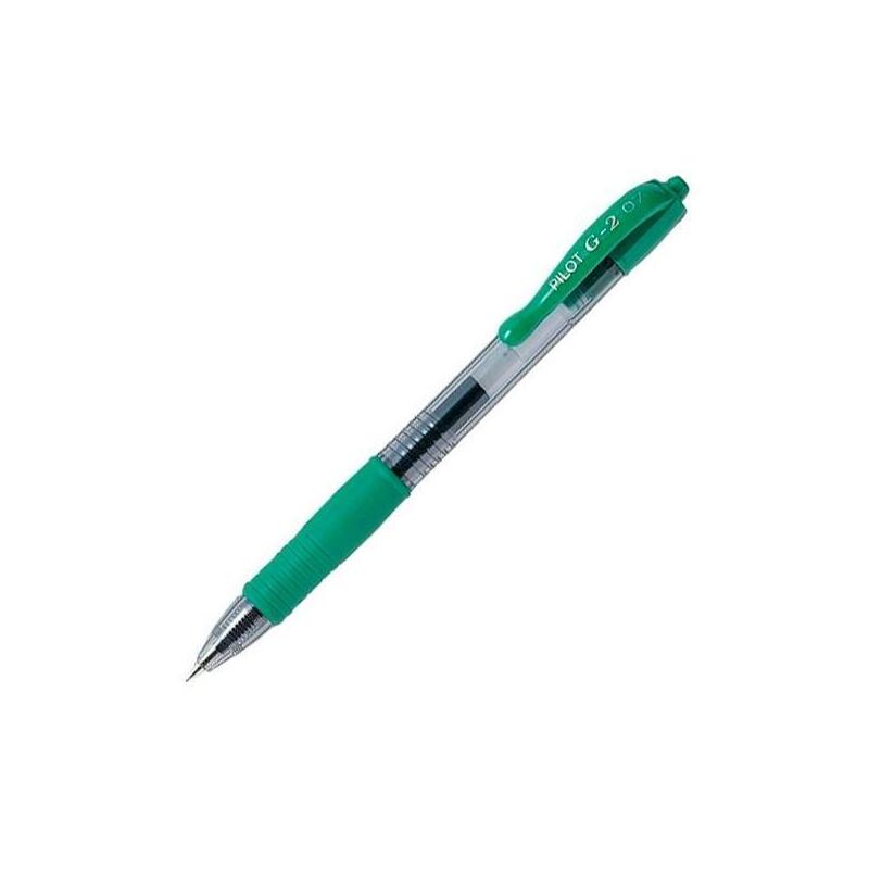 pack-de-12-unidades-pilot-boligrafo-tinta-de-gel-g-2-07-retractil-verde