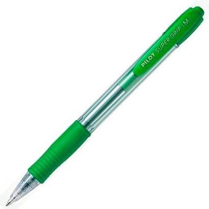 pack-de-12-unidades-pilot-boligrafo-supergrip-m-verde-cuerpo-verde
