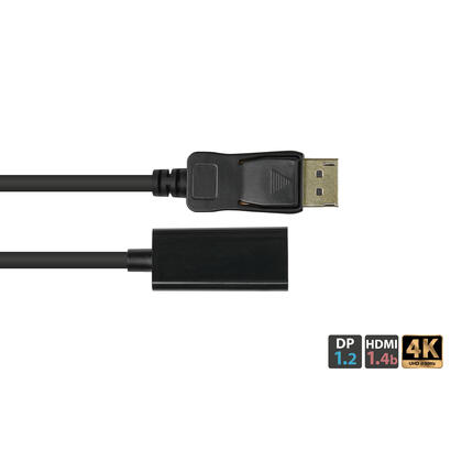 good-connections-adapter-displayport-12-st-an-hdmi-14b-bu-4k-30hz-ca-20cm