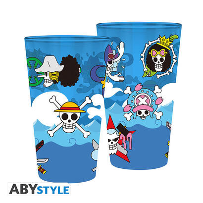 vaso-grande-abystyle-one-piece-calaveras-400-ml