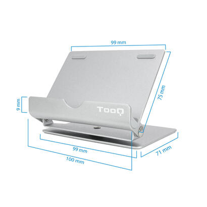 tooq-soporte-de-sobremesa-para-tablet-hasta-10-inclinable-y-giratorio-base-antideslizante-plata