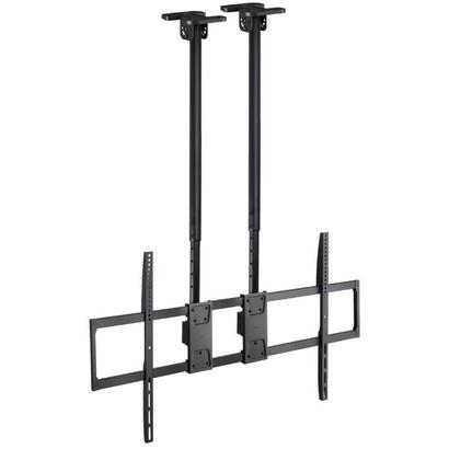 soporte-techo-doble-mastil-pantallas-60-120-negro