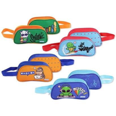 pack-de-12-unidades-bismark-lovely-animals-portatodo-ovalado-a-2-colores-3-compartimentos-4-disenos-diferentes