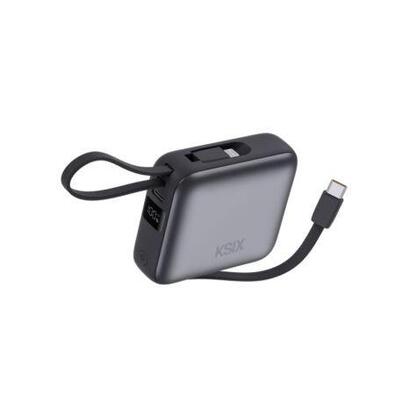 powerbank-ksix-bpb10pd22intg-10000mah-225w-usb-tipo-c-gris