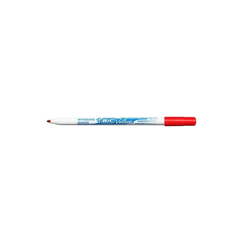 pack-de-24-unidades-bic-velleda-1721-rotulador-para-pizarra-punta-fina-trazo-de-15mm-borrado-optimo-rojo