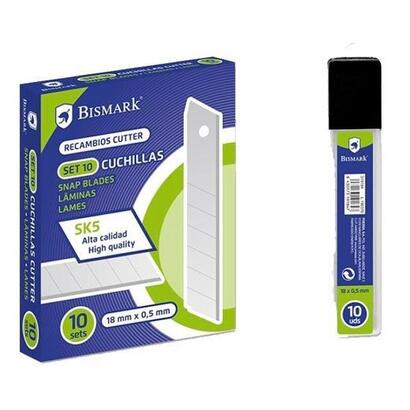 pack-de-10-unidades-bismark-repuesto-cutter-18mm-cuchilla-fracturable-blister-de-10-cuchillas