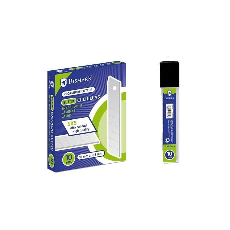 pack-de-10-unidades-bismark-repuesto-cutter-18mm-cuchilla-fracturable-blister-de-10-cuchillas