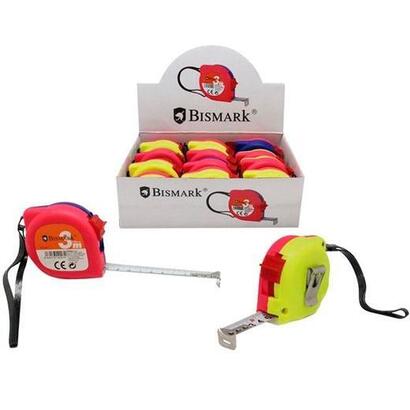 pack-de-10-unidades-bismark-flexometro-con-freno-3-metros-colores-surtidos