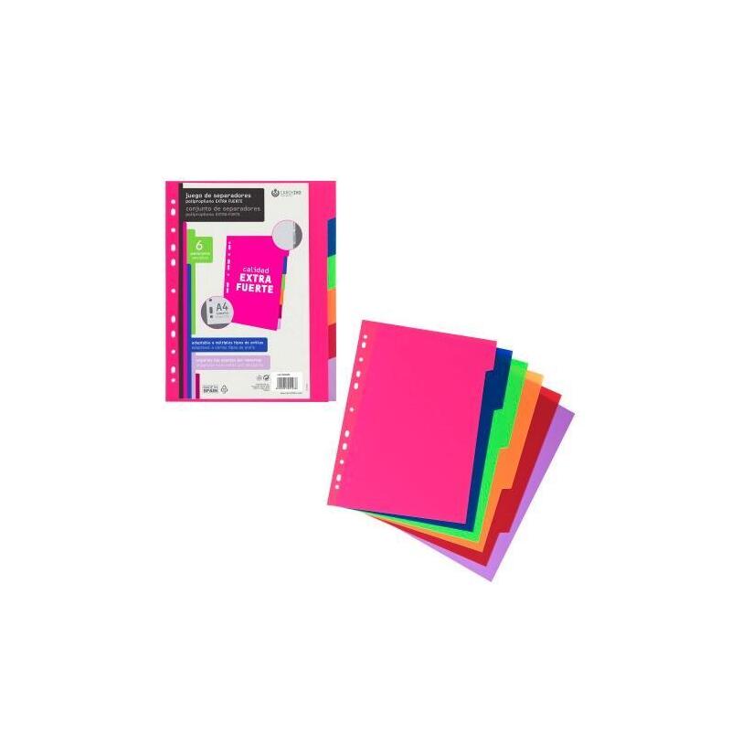 pack-de-10-unidades-carchivo-separadores-6-posiciones-a4-pp-opaco-extra-rigido-multicolor
