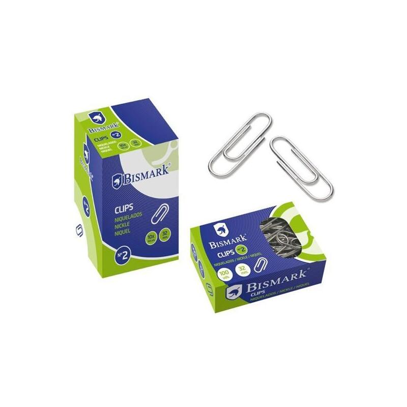 pack-de-10-unidades-bismark-clips-niquelados-n2-32mm-caja-de-100u-