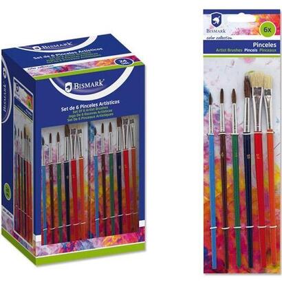 pack-de-24-unidades-bismark-set-6-pinceles-colores-surtidos