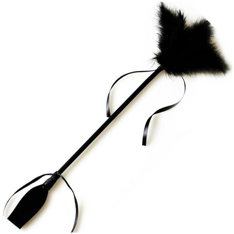 secretplay-fusta-pluma-negro