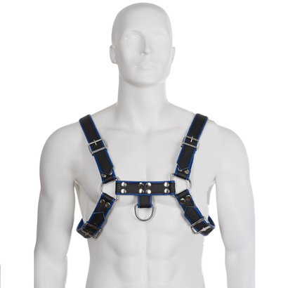 leather-body-arnes-cuero-azul-y-negro-chest-bulldog