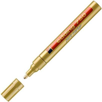 pack-de-10-unidades-edding-marcador-permanente-750-tinta-opaca-oro