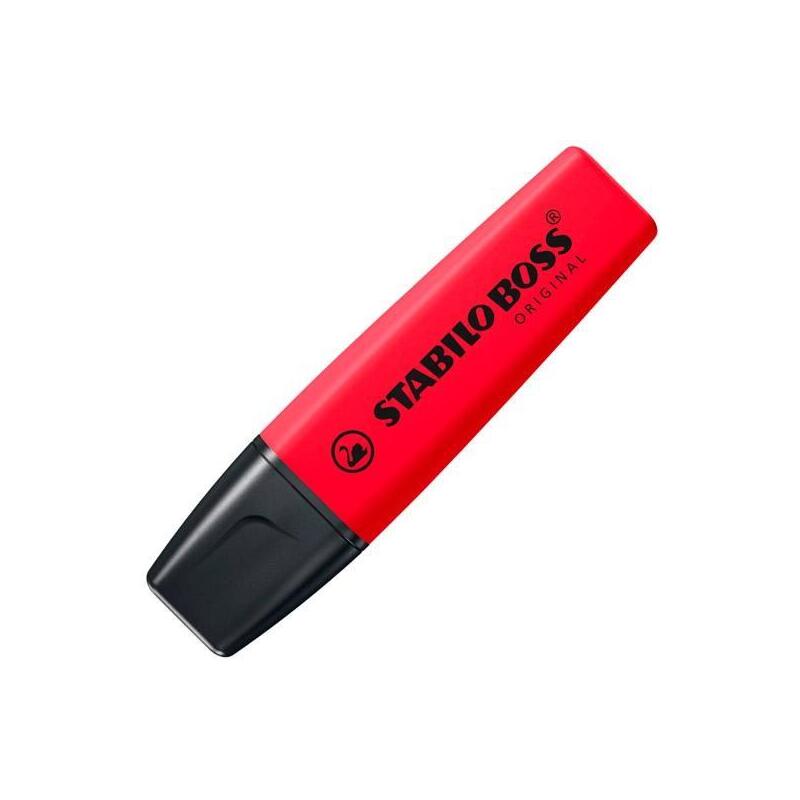 pack-de-10-unidades-stabilo-marcador-fluorescente-boss-original-rojo-real