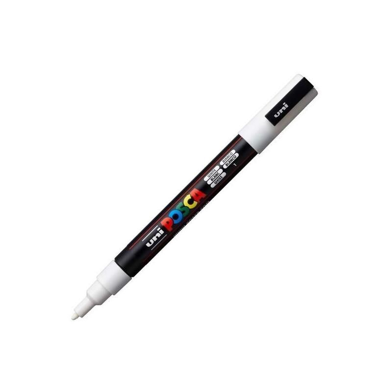 pack-de-6-unidades-posca-marcador-pc-3m-punta-conica-09-13-mm-blanco