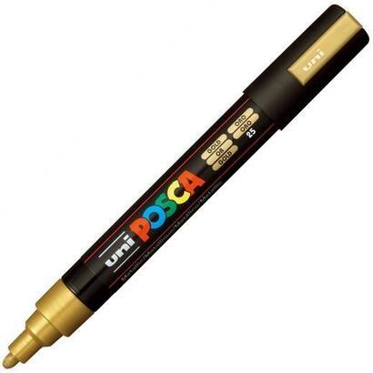 pack-de-6-unidades-posca-marcador-pc-5m-no-permanente-punta-forma-de-bala-18-25-mm-oro