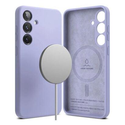 ringke-galaxy-s25-case-silicone-magnetic-lavender