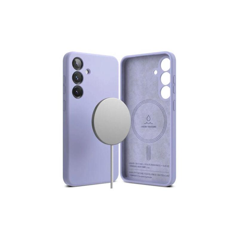 ringke-galaxy-s25-case-silicone-magnetic-lavender