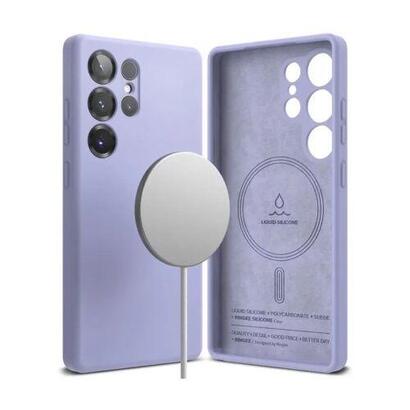 ringke-galaxy-s25-ultra-case-silicone-magnetic-lavender