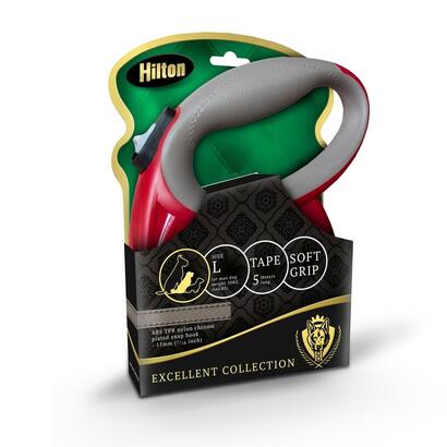 hilton-smart-dog-l-30-kg-correa-retractil-burdeos-gris-5-m