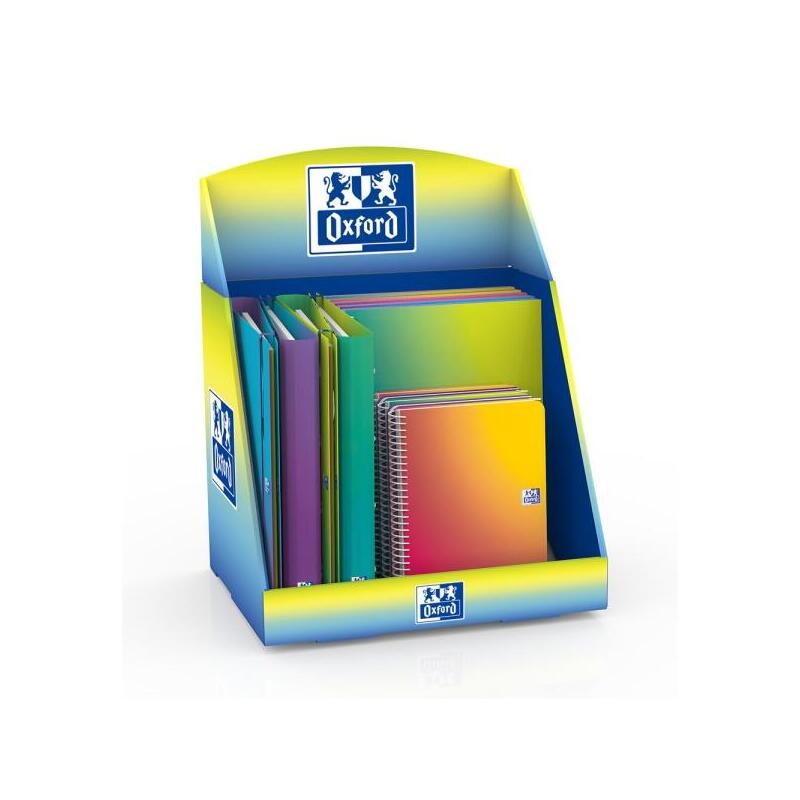 oxford-gradient-expositor-con-14-productos-5-cuadernos-de-espiral-a4-5-cuadernos-de-espiral-a5-4-carpetas-de
