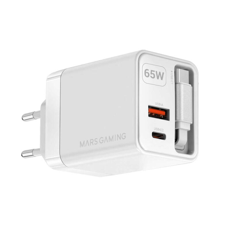 cargador-usb-gan-mars-gaming-md-gan65rw-65w-1xusb-c-1xusb-a-cable-retractil-pd-color-blanco