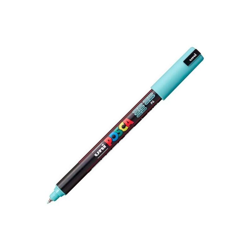 pack-de-6-unidades-posca-marcador-pc-1mr-no-permanente-punta-extrafina-07mm-verde-marino