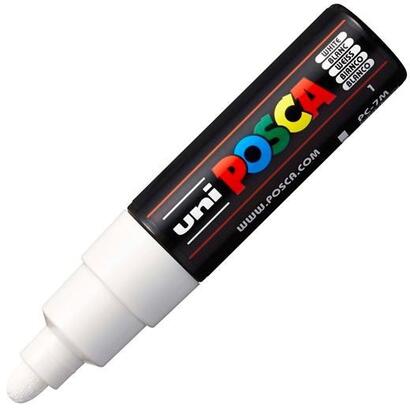 pack-de-6-unidades-posca-marcador-pc-7m-no-permanente-punta-forma-de-bala-45-55mm-blanco