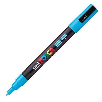 pack-de-6-unidades-posca-marcador-pc-3m-punta-conica-09-13-mm-azul-claro