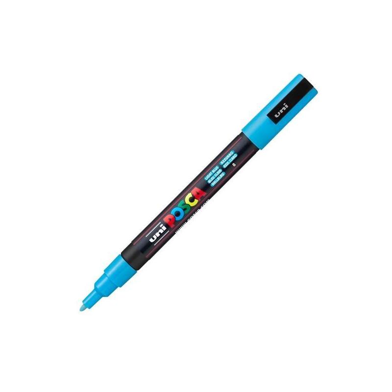 pack-de-6-unidades-posca-marcador-pc-3m-punta-conica-09-13-mm-azul-claro