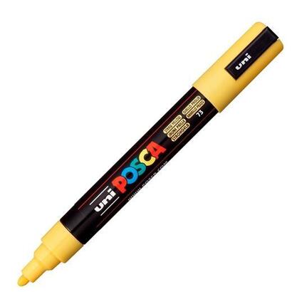pack-de-6-unidades-posca-marcador-pc-5m-no-permanente-punta-forma-de-bala-18-25-mm-amarillo-pajizo