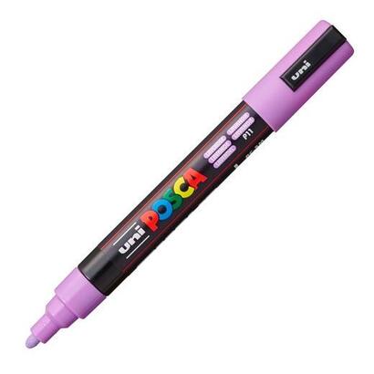 pack-de-6-unidades-posca-marcador-pc-5m-no-permanente-punta-forma-de-bala-18-25-mm-lavanda