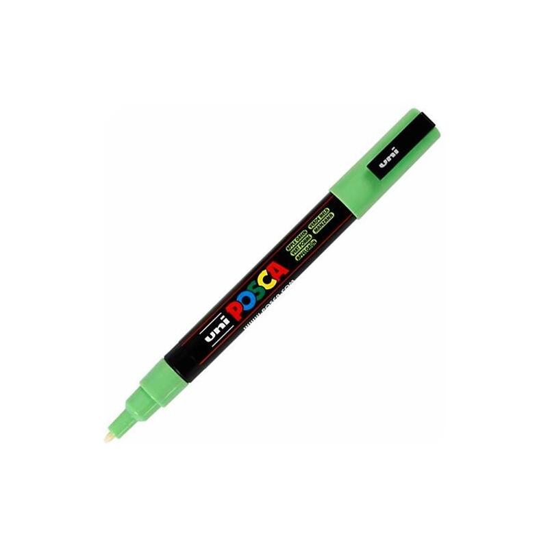 pack-de-6-unidades-posca-marcador-pc-3m-punta-conica-09-13-mm-verde-manzana