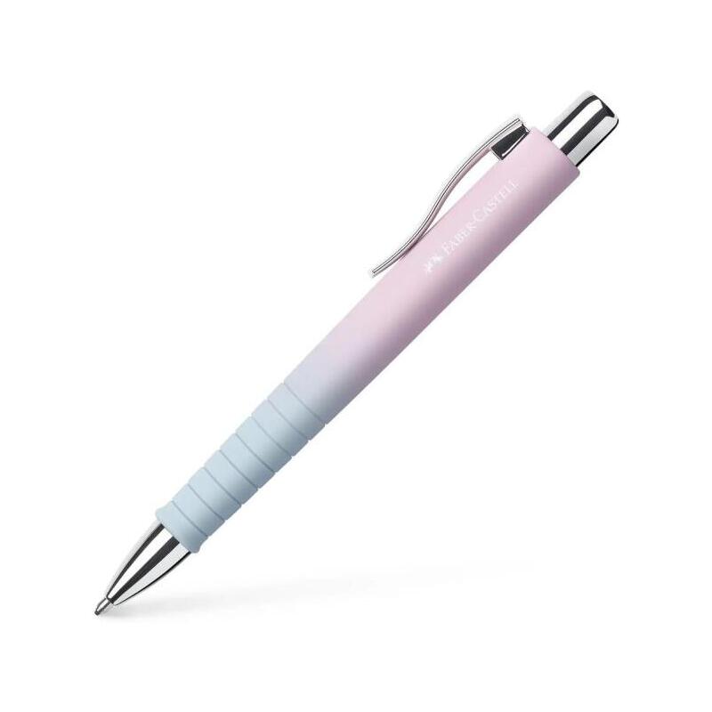pack-de-5-unidades-faber-castell-poly-ball-flow-edition-blushing-sky-boligrafo-retractil-xb-forma-triangular