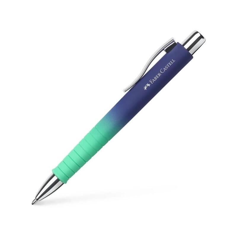 pack-de-5-unidades-faber-castell-poly-ball-flow-edition-buzzing-blue-boligrafo-retractil-xb-forma-triangular