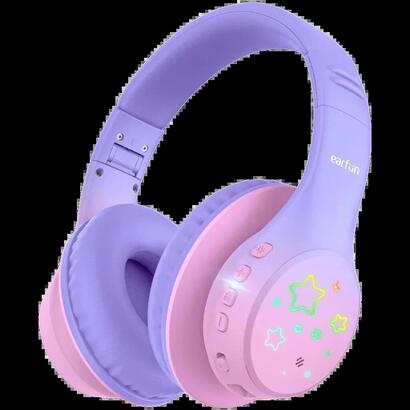 auriculares-earfun-k4-con-rgb-bluetooth-violet-para-ninos