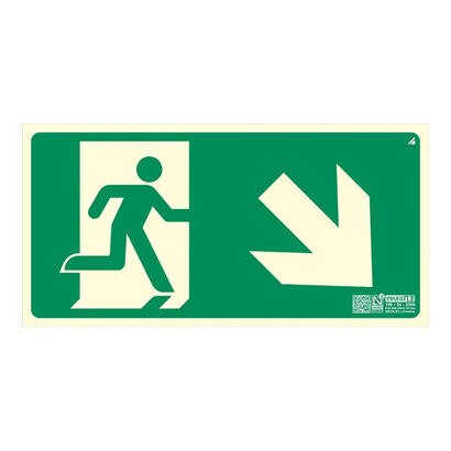 implaser-ev358n-senal-salida-bajada-rampa-o-escalera-derecha-32x16cm