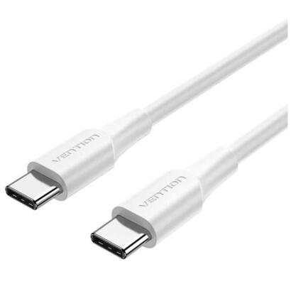 cable-usb-20-tipo-c-3a-vention-taxwd-usb-tipo-c-macho-usb-tipo-c-macho-hasta-60w-480mbps-50cm-blanco