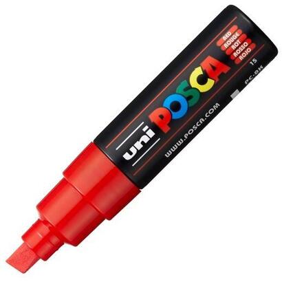 pack-de-6-unidades-posca-marcador-pc-8k-no-permanente-punta-biselada-80mm-rojo