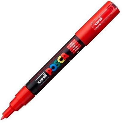 pack-de-6-unidades-posca-marcador-pc-1m-no-permanente-punta-fina-07-1mm-rojo