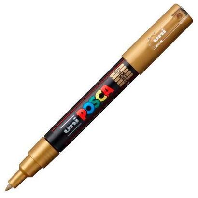 pack-de-6-unidades-posca-marcador-pc-1m-no-permanente-punta-fina-07-1mm-oro
